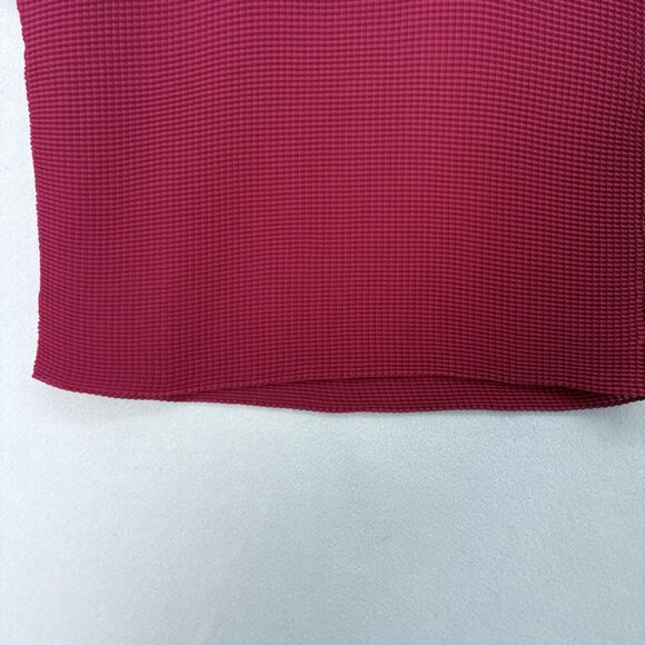 Lafayette 148 New York Red Top‎ Womens SZ Large Semi Sheer texture Professional - Picture 4 of 10